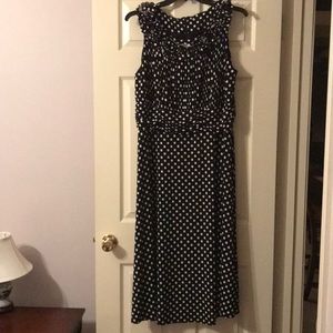 Flowy polka dot dress by Jessica Howard